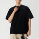 thumbnail image 4 of Playera Elvqul de Hombre Negro Algodón Casuales con Estampado en Degradé Manga Corta Cuello Redondo, 4 of 4
