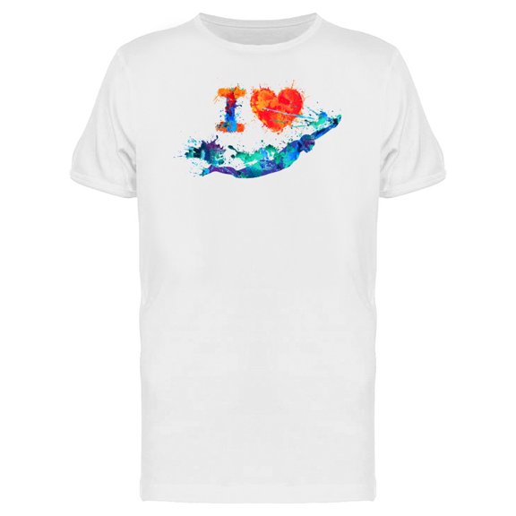 I Love Swimming T-Shirt Men -Image by Shutterstock, Male XX-Large
