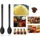 thumbnail image 4 of Juego de cucharas de servir de silicona 2 en 1 para cocinar Juego de cucharas de cocina resistentes al calor para revolver, sacar y mezclar Juego de cucharas antiadherentes de silicona de 2 piezas, sin BPA, mangos largos Sailing Electrónica, 4 of 6