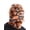 Black and Orange, variant on Distressed Fuzzy Balaclava Ski Mask, Multicolor, 1 Pack