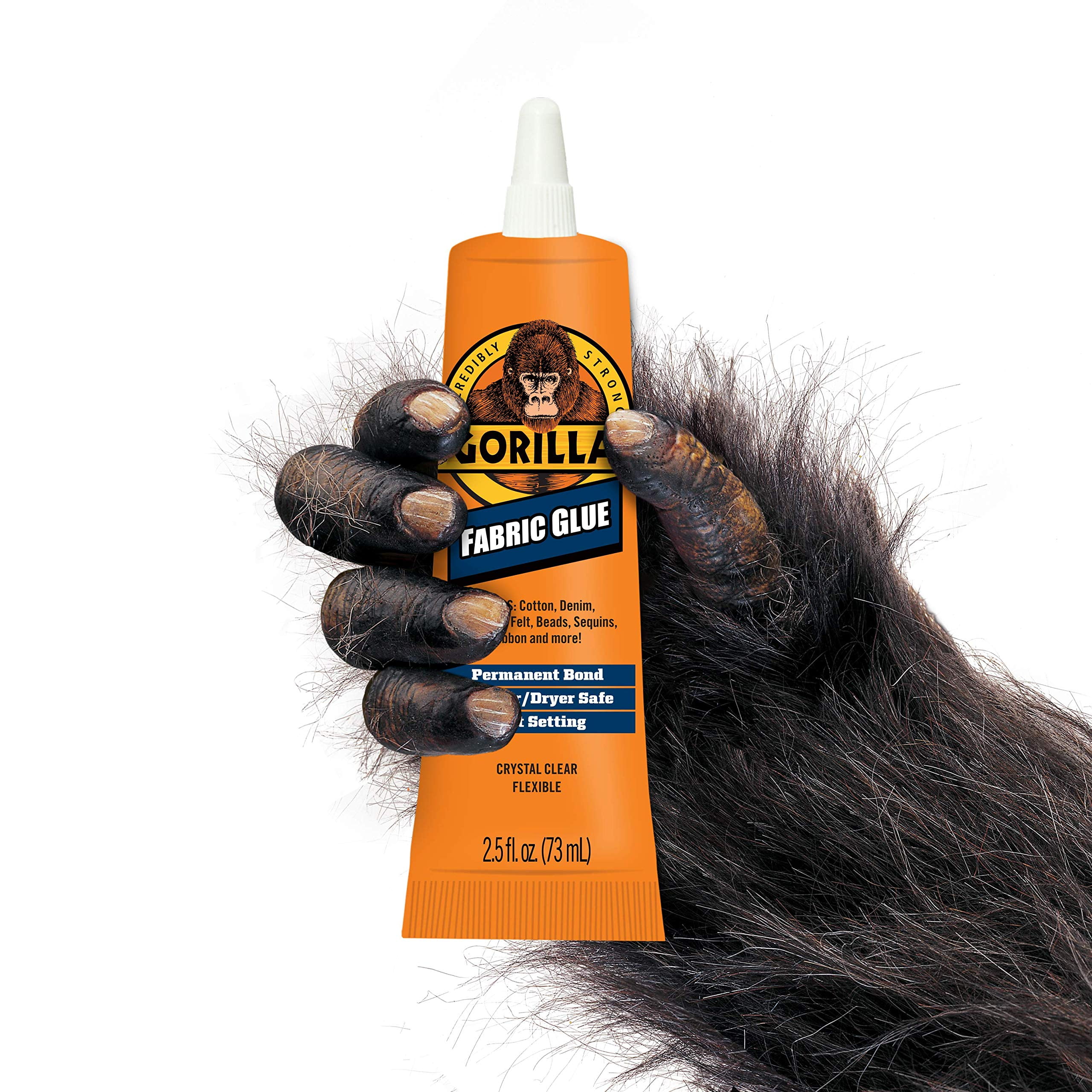 Gorilla Waterproof Glue for Fabric, Clear, 2.5 fl oz, 3 Pack