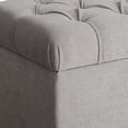 thumbnail image 4 of Upholstered Storage Bench - Button Tufted Entryway Bench with Wood Legs - 18x40x18 Inch, 4 of 4