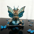thumbnail image 5 of Blue Acrylic Fairy Tabletop Decoration 2D Flat Elf Desktop Art Statue Acrylic Angel 2D Flat Angel Figurine Creative Decoration for Home Table Top Bedroom Living Room Office Decor, 5 of 5