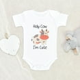 thumbnail image 2 of Ranch Animals Baby Clothes - Holy Cow I’m Cute Clothes - Cow Baby Clothes - Funny Baby Clothes, 2 of 4