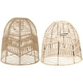 thumbnail image 1 of SHISUYAN Lampshade Light Brown Bathroom Kitchen 2Set 9.3x8.1x2.4in, 1 of 8