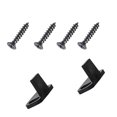 thumbnail image 1 of 2Pc Smooth Double Wheel Bearing Barn Door Pulley Stop Damper Barn Door Track Stop Ground Guide with 4Pcs Screws, 1 of 7