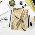 thumbnail image 7 of FMSHPON Pink Dragonfly Clipboard Hardboard Wood Nursing Clip Board and Pull for Standard A4 Letter 13x9 inches, 7 of 7