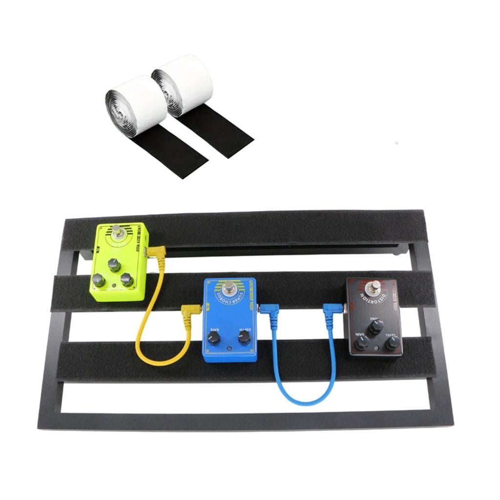Yihuala Nonslip Effect Track Board Metal Guitar Effect Pedal Board Stable Practical Effects Bracket for Musical Instrument