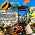 thumbnail image 3 of 2 Pack Waterproof Phone Pouch Universal Waterproof Case Dry Bag for iPhone 14 13 12 11 Pro Max Plus XS XR X 8 Galaxy S22 S21 S20 Pixel Up to 7.0, IPX8 Underwater Phone Protector, 3 of 13