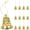 Golden 2, variant on FRCOLOR 12pcs Plastic Bell Ornaments for Christmas Tree Festive Hanging Decorations