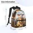 thumbnail image 5 of Gukieu Cute Prairie Sheep Herd Print Backpack, Waterproof Backpack with Adjustable Shoulder Straps, Suitable for Campus, Business, Travel, Unisex, 5 of 6