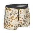 thumbnail image 2 of KLL Cartoon Poodle Dog Men's Cotton Boxer Briefs Underwear-Large, 2 of 8