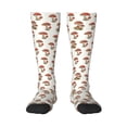 thumbnail image 1 of Fotbe Mushroom Calcetas Divertidas Estampadas para Hombre y Mujer, Calcetas de Algodón hasta la Rodilla para Caminar, Correr, Enfermería y Embarazo, 1 of 6