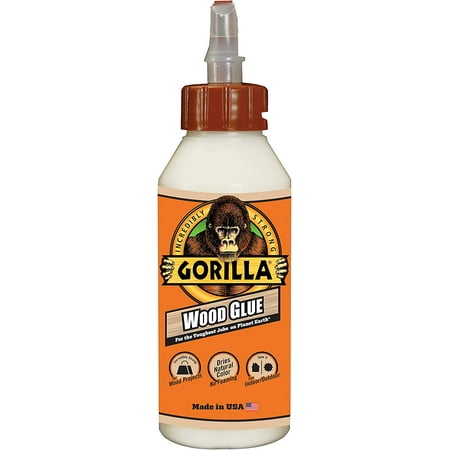 Gorilla Wood Glue, 8 ounce Bottle, (Pack of 2) - 6200013