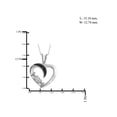 thumbnail image 2 of JewelersClub Black Diamond Accent Sterling Silver Heart Pendant, 18", 2 of 4