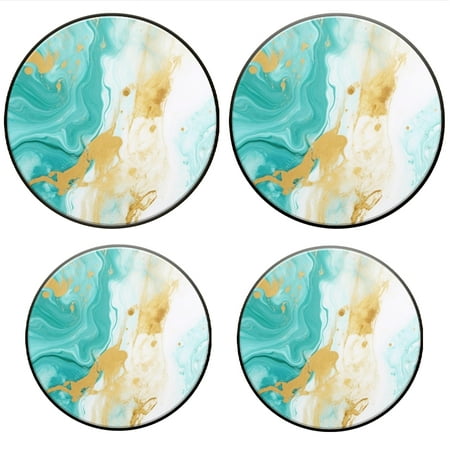 

Bahomeck Electric Stove Burner Covers Set Of 4 Abstract Background Of Turquoise And Gold Marble Pattern Metal Gas Stove Burner Covers Protecting Gas Stoves 8 Inch And 10 Inch