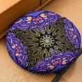 thumbnail image 2 of Round Meditation Cushion, 22" Dutch Velvet Floor Pillow with PP Cotton Filling for Yoga, Zen, Reading, and Floor Seating, Boho Print, 2 of 5