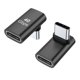 thumbnail image 1 of Adaptador USB-C macho a hembra AReme 90° 100 W tipo C, paquete de 2, negro, 1 of 6