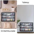 thumbnail image 5 of 9-Drawer Plastic Parts Storage Hardware and Craft Cabinet, Small Parts Organizer with Drawers, Black, 5 of 7