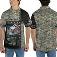 thumbnail image 5 of Personalized Custom Military Polo Shirts for Men, Mens Army Veteran Shirt (2XL), 5 of 6