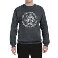 thumbnail image 2 of Wild Bobby, Faith Hope & Love Three Things That Last Forever Inspirational/Christian Unisex Crewneck Graphic Sweatshirt, Charcoal, 3X-Large, 2 of 6