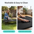 thumbnail image 4 of Elevated Dog Bed, Cooling Raised Bed, Portable&No-Slip for Outdoor or Indoor Use, Black, Small, 35"L x 25"W x 7.4"H, 4 of 7