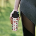 thumbnail image 6 of Uemuo Strawberry 18OZ Insulated Kettle, Sports Water Bottle, Stainless Steel Kettle, Vacuum Insulated Flask, Flip Lid Travel Mug, 6 of 7