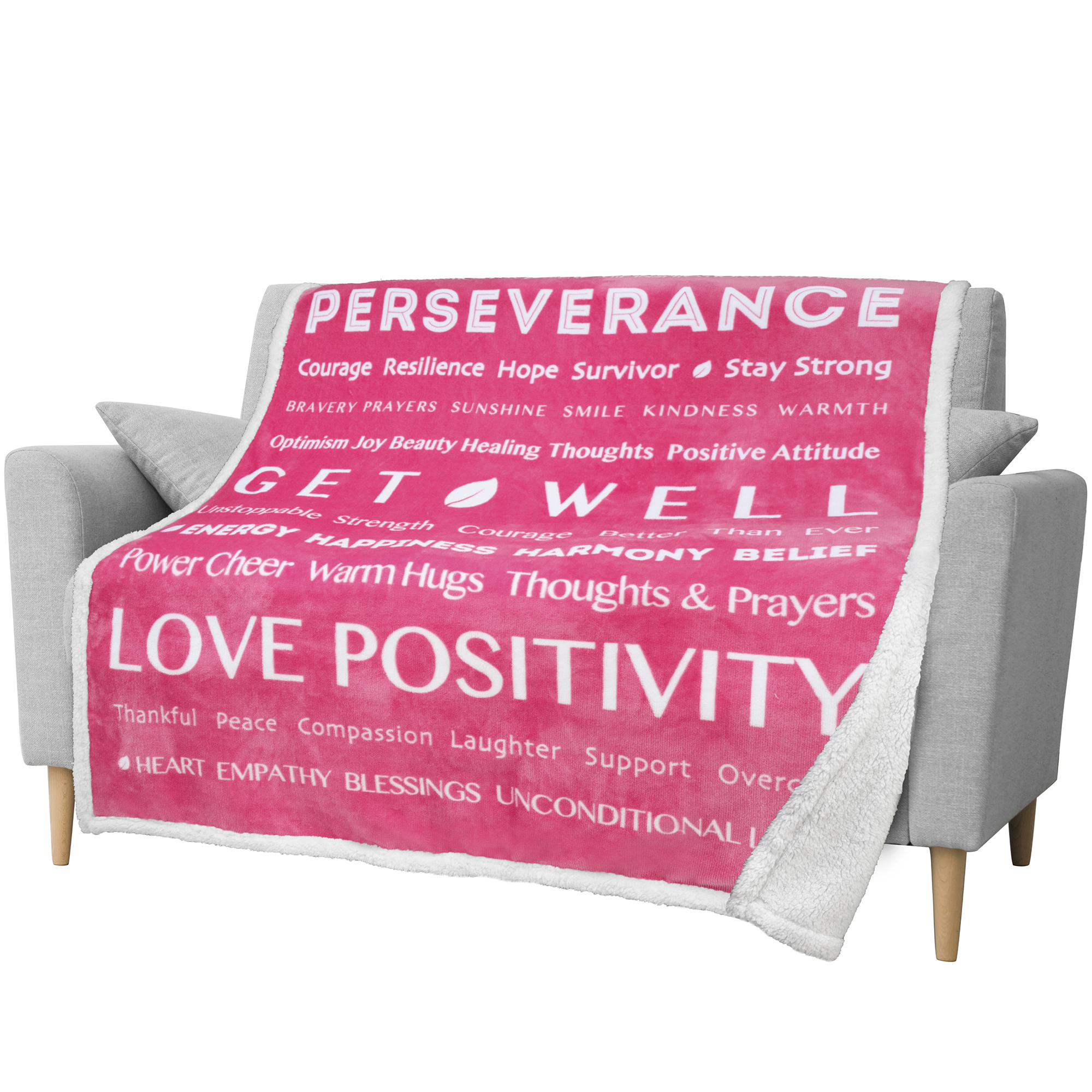 PAVILIA Healing Blanket, Get Well Soon Gift Blanket for Women, Men