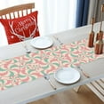 thumbnail image 6 of Christmas Peppermint Candy Table Runner, Pink Xmas Believe Kitchen Dining Table Decoration, Winter Burlap Indoor Outdoor Home Decor Holiday Party Supply 13 x 72 Inches, 6 of 6