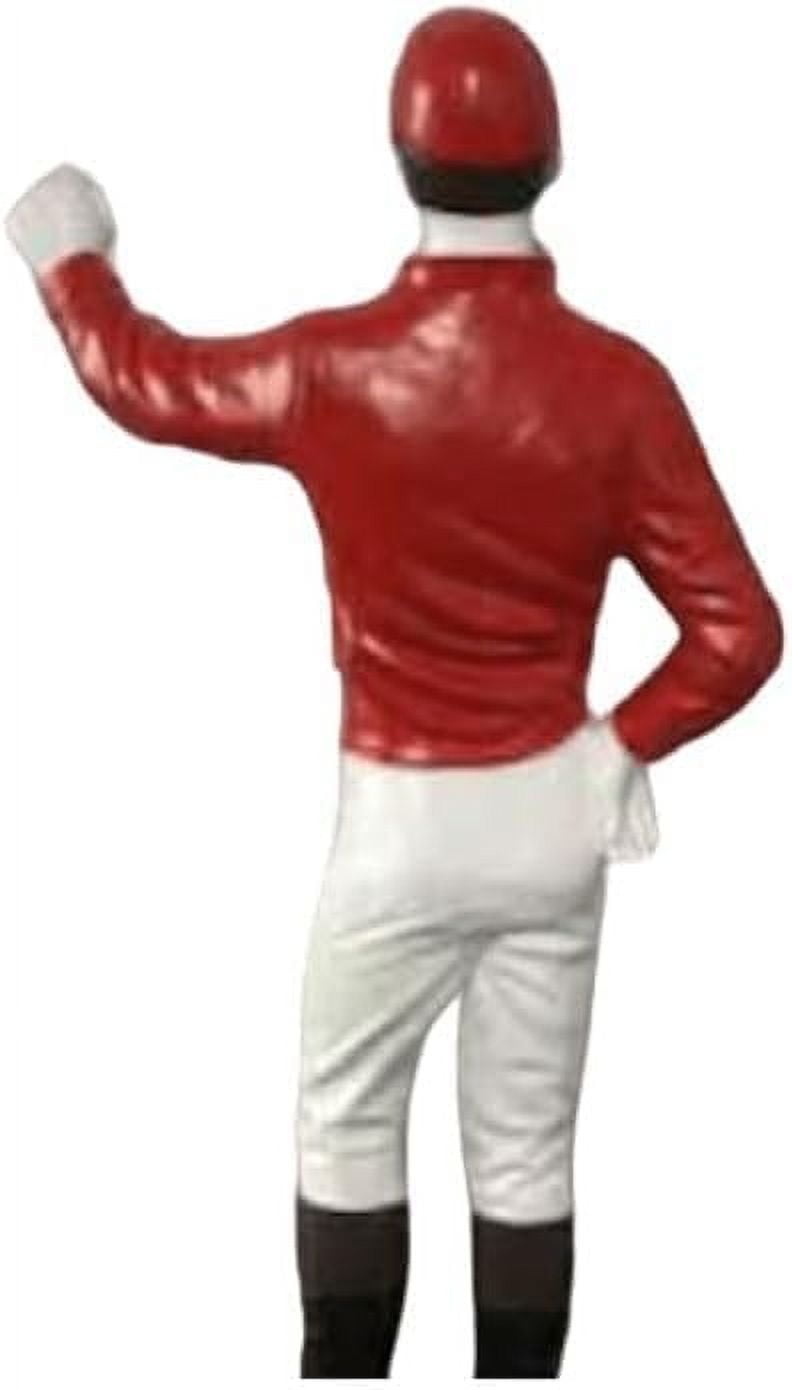 Classic Lawn Jockey Red Garden Statue, 36" Height