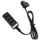 thumbnail image 1 of Cable divisor de 1 a 4 tomas D para cámara de alimentación de fotografía (cable divisor recto), 1 of 11