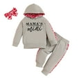 thumbnail image 1 of Birdeem Ensembles pour Filles, Ensemble à Manches Longues avec Capuche, Chandail avec Poche, Col Rond, Pantalon Long, Ensemble Deux Pièces, 1 of 12