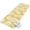 Gold, Amber, White, variant on Runner Rug for Hallway Kitchen, Yellow Pineapple Absorbent Non Slip Washable Rug, Tropical Summer Botanical Fruits Low Profile Laundry Room Runners for Kitchen Island, Corridor, 31.5x63 In
