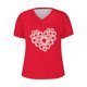 thumbnail image 3 of Camisetas de Manga Corta para las Mujeres, Impresión de Cuello en V Camiseta Casual Top Hecho de 95% Poliéster 5% Spandex para el Uso Diario de Primavera Verano, Camisetas para las Mujeres Casual, 3 of 4
