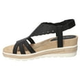 thumbnail image 3 of Easy Street Fran Women's Slingback Wedge Sandals Color: Taupe Size: 9.5, 3 of 4