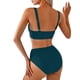 thumbnail image 5 of Conjuntos de bikini para mujer, moda de primavera para mujer, traje de baño conservador de color sólido, estilo falda con abertura, traje de baño de dos piezas para mujer, traje de baño de 2 piezas pa, 5 of 5