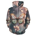 thumbnail image 3 of Enchanting Butterfly Hoodies Oversized Hoodie Couple Long Sleeve Cute Graphic Casual Hooded Sweatshirts, 3 of 5