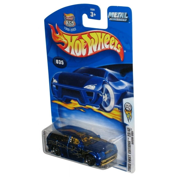 Hot Wheels 2003 First Editions 23/42 Dark Blue Boom Box Toy Car #035