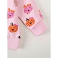 thumbnail image 6 of Baby Toddler Girls 2PCS Halloween Clothing Sets 0 6 12 18 24 Months 2T 3T Long Sleeve O Neck Pumpkin Print Tops Drawstring Pants Outfits, 6 of 9
