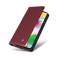 thumbnail image 6 of TECH CIRCLE For Samsung Galaxy A13 5G Shockproof Case,360 Protection Luxury Solid Color PU Leather Magnetic Closure Flip Wallet Credit Card Kickstand Soft TPU Cover.For Samsung Galaxy A13 5G,Winered, 6 of 10