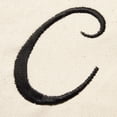 thumbnail image 3 of DALIX Women's Natural Tote Bag Shoulder Bags Brown With Monogram Letter C, 3 of 8