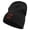 Black, variant on Find Your Way Embroidered Big Size Cotton Short Beanie - Black XL-3XL