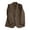 *Coffee, variant on Women's Padded Shoulders Single Breasted Blazer, Long Sleeve Notch Lapel Suit Coat For Women, Ladies' Open Front Work Jacket With Pockets, Army Green , XS-2XL