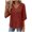 Red, variant on Tqcoqu Womens 3/4 Sleeve Tops Embroidered Lace Blouses Boho Shirt, V Neck Casual Loose Fit Vacation Beach Business Casual Outfits