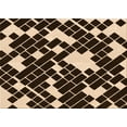 thumbnail image 1 of Ahgly Company Machine Washable Indoor Rectangle Transitional Black Brown Area Rugs, 3' x 5', 1 of 7