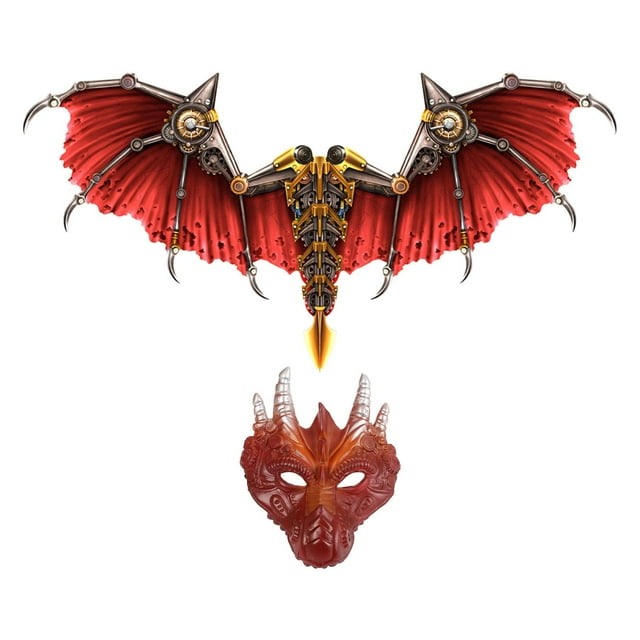 Halloween Adulte Dragon Costume Aile Ensemble Réaliste Tissu Non Tissé Aile Rouge