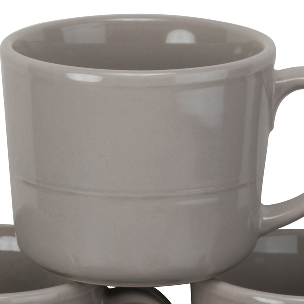 10 Strawberry Street Double Line Catering Pack, Set of 12 White Mugs, 12 oz  - Walmart.com
