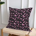 thumbnail image 6 of Throw Pillow Covers Set of 4 Breast Cancer Awareness-E Soft Decorative Pillowcase for Couch Living Room Bed Sofa, Square Pillow Covers Pillow Protector with Zipper, Home Decor 16"x16", 6 of 7