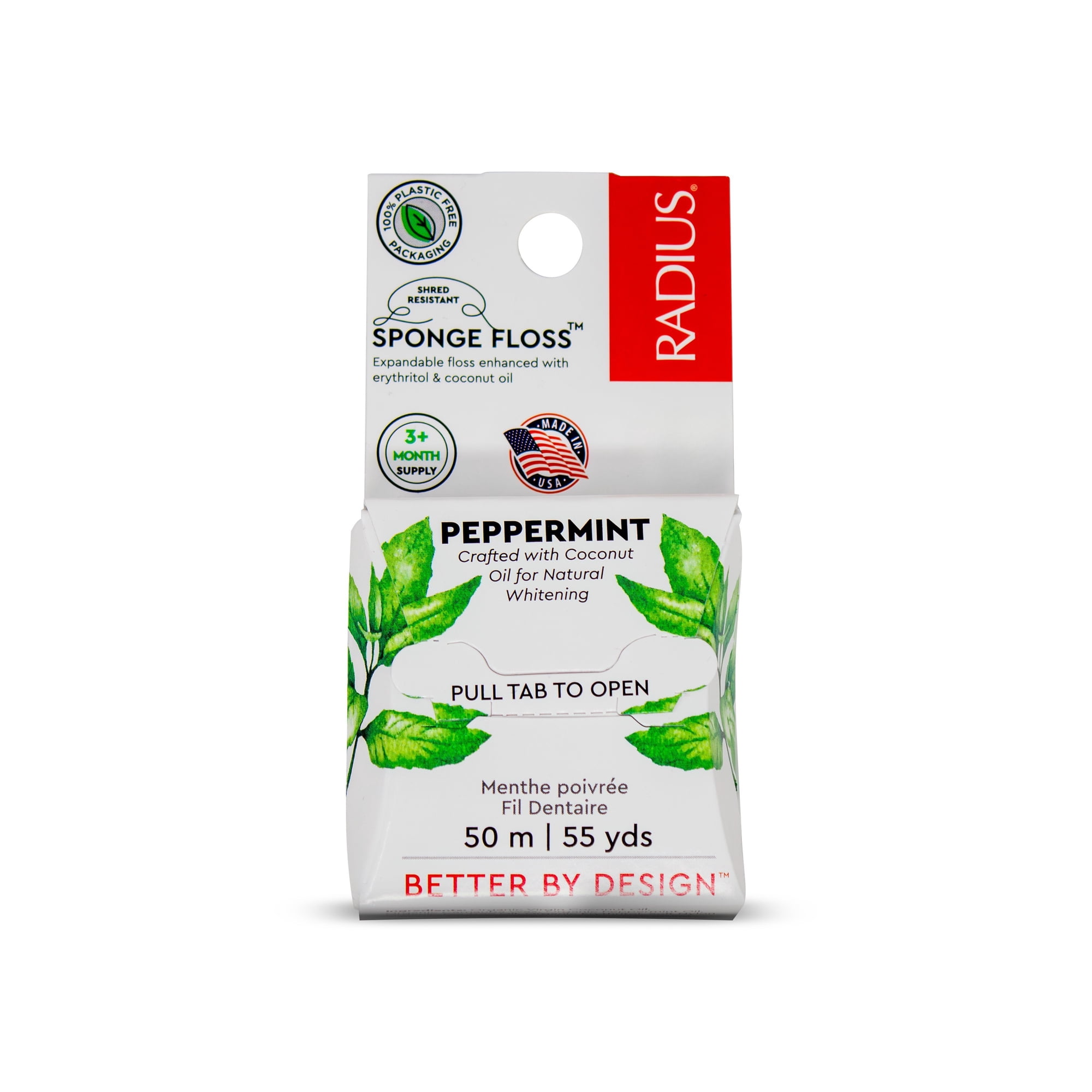 Radius: Floss 55 Yards Mint Vegan, 1 Ea