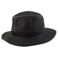 thumbnail image 2 of Men Summer Outdoor Straw Braided Wide Brim Western Style Beach Sunhat Cowboy Hat Black, 2 of 3
